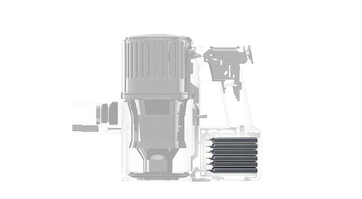 Roborock H6 conserva el 80% de la potencia después de 400 ciclos de limpieza. Roborock H6 conserva el 80% de la potencia después de 400 ciclos de limpieza.