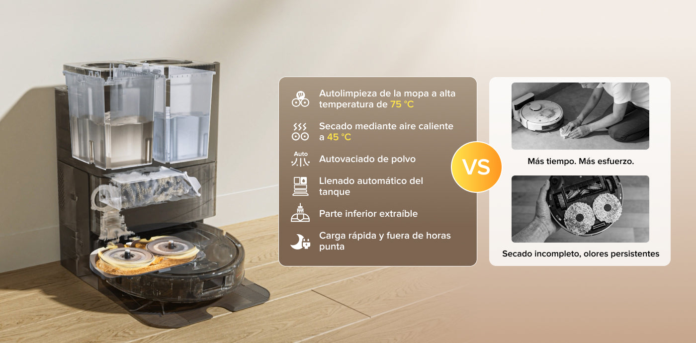 Roborock Qrevo S Pro, el modelo más accesible con funciones gama alta