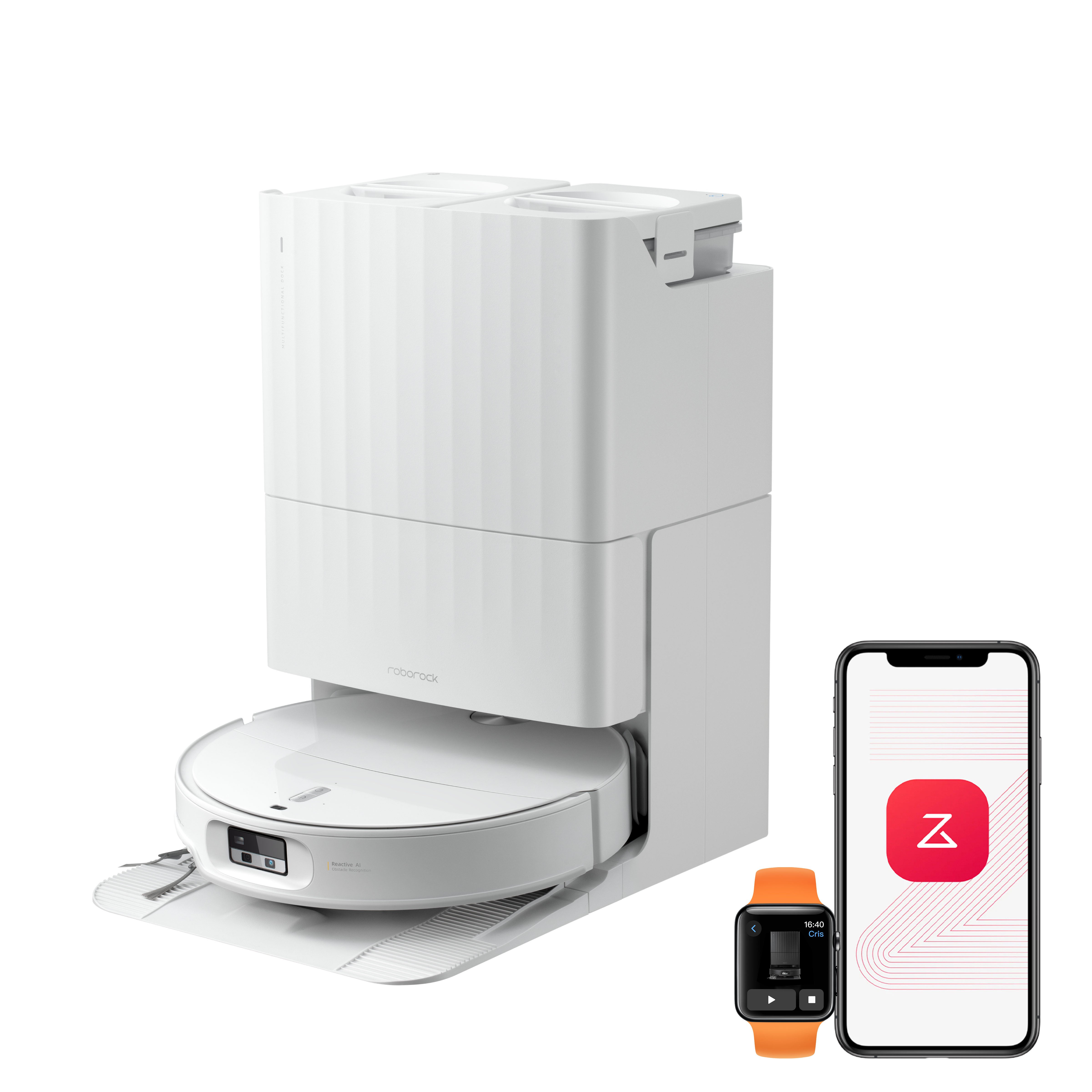 Roborock Qrevo Edge 2 - Succión HyperForce de 25 000 Pa y doble sistema antienredos