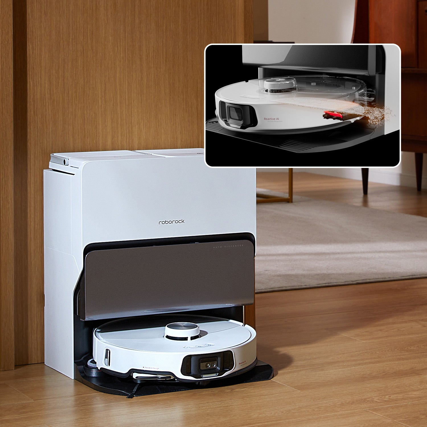Robot aspirador Roborock S8 MaxV Ultra con estación RockDock® Ultra 8 ...