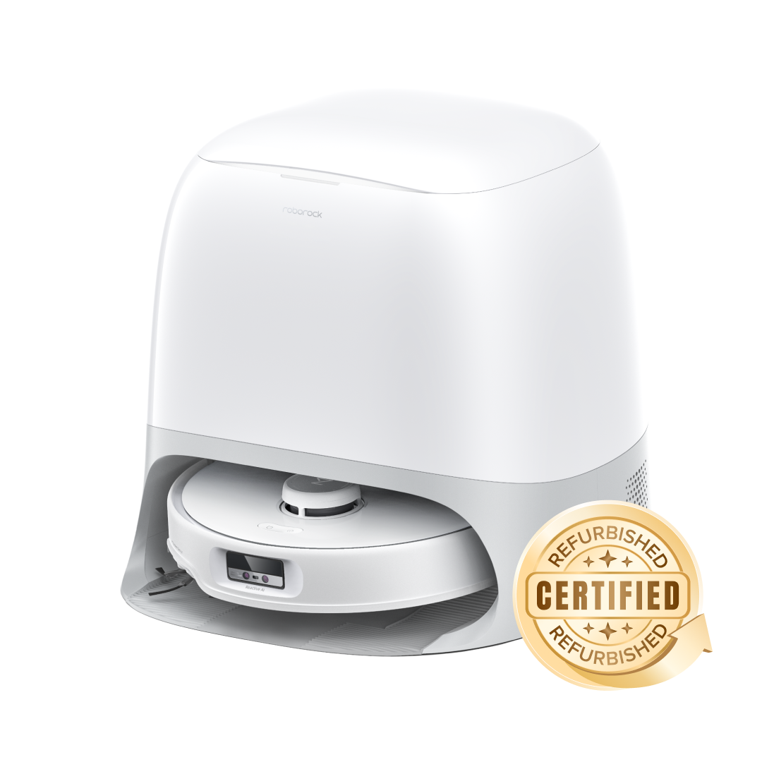 「Reacondicionado – 90 % como nuevo」Roborock Qrevo Curv Robot Aspirador y Fregasuelos con Estación Multifuncional 3.0