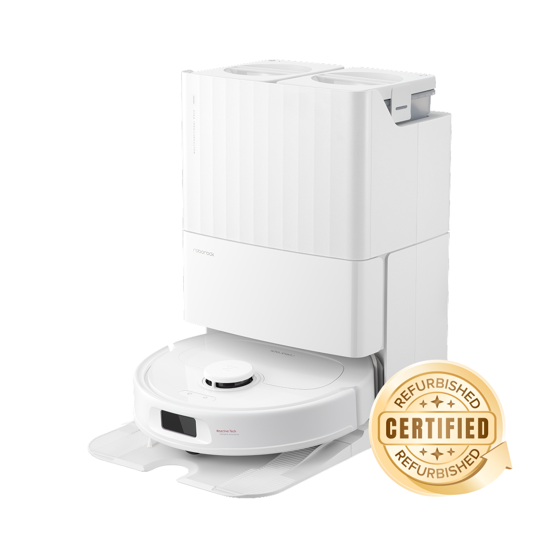 「Reacondicionado – 90 % como nuevo」Roborock Qrevo S Robot Aspirador y Fregasuelos con Estación Multifuncional