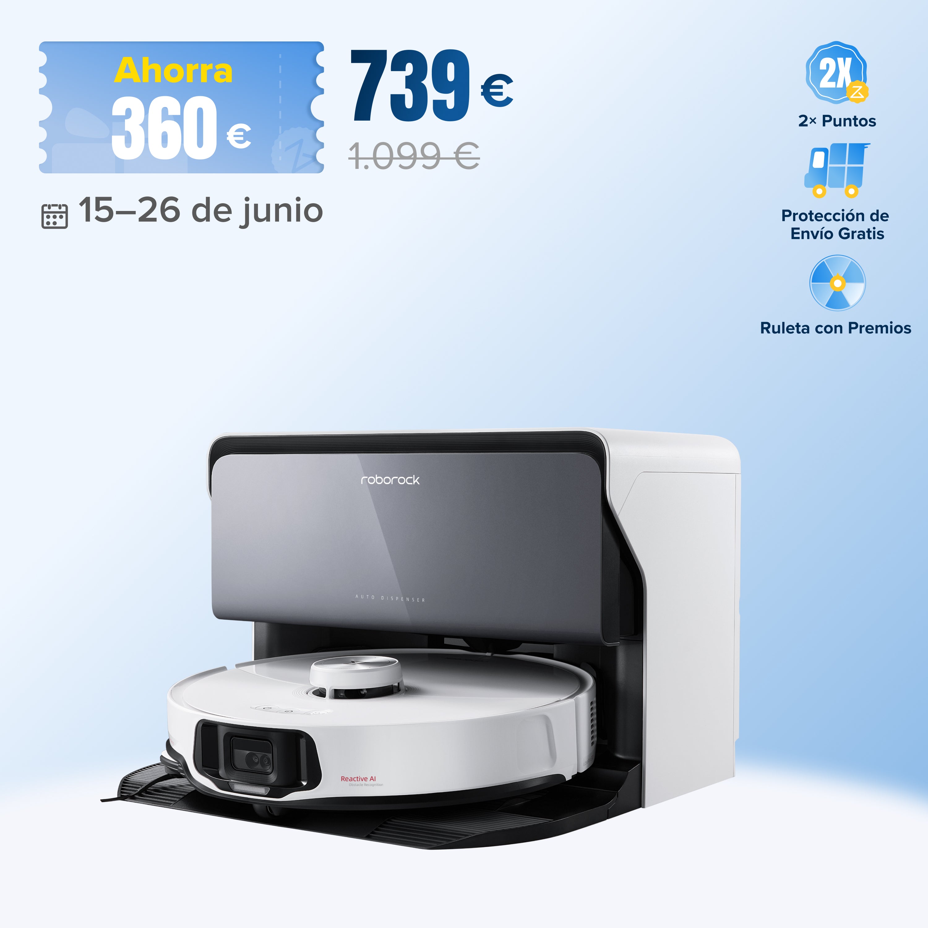 「Reacondicionado – 90 % como nuevo」Roborock S8 MaxV Ultra