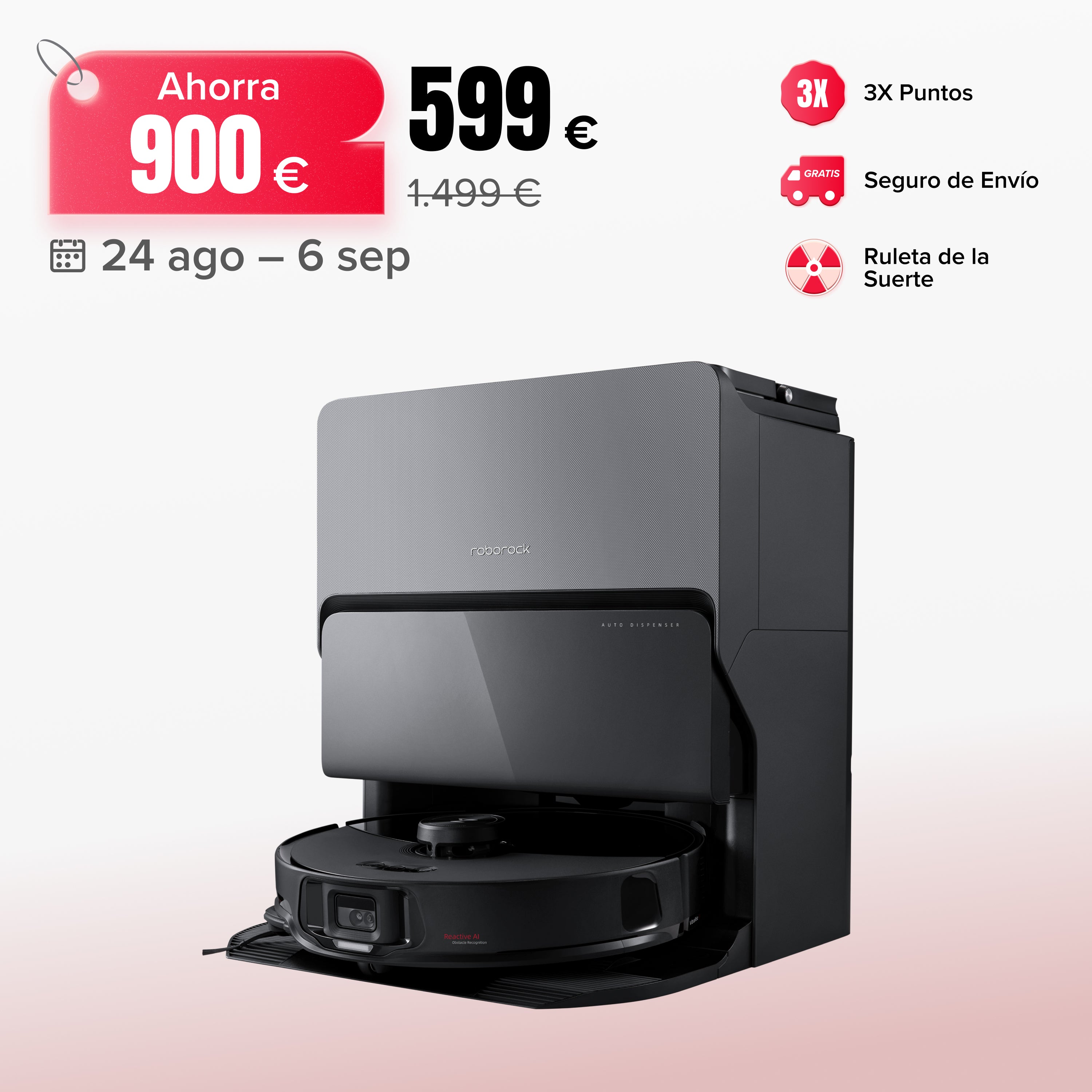 「Reacondicionado – 90 % como nuevo」Roborock S8 MaxV Ultra