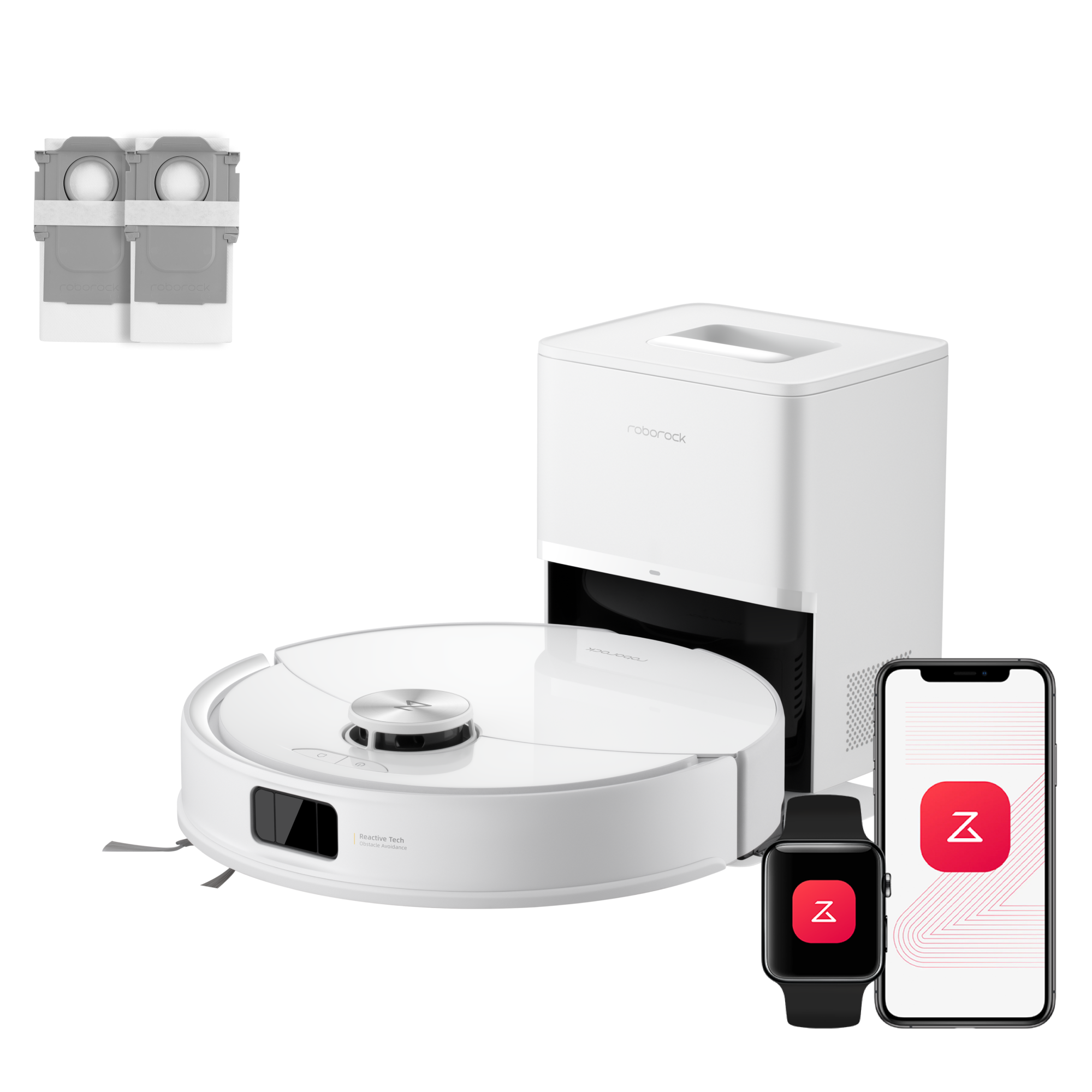 Roborock Q10 S5+ Set Robot Aspirador y Fregasuelos de VibraRise 2.0 con Estación de Autovaciado