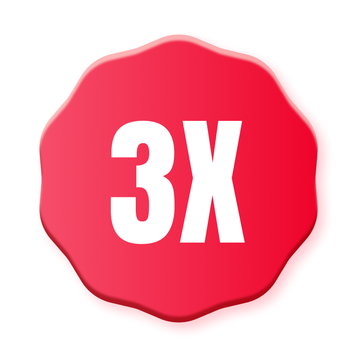 3x puntos