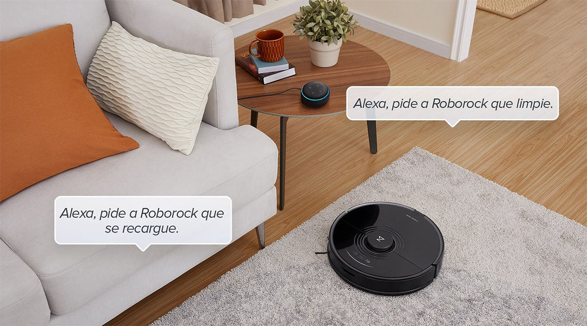 Controla tu Roborock S7 usando comandos de voz a través de Amazon Alexa, Google Home o Atajos de Siri