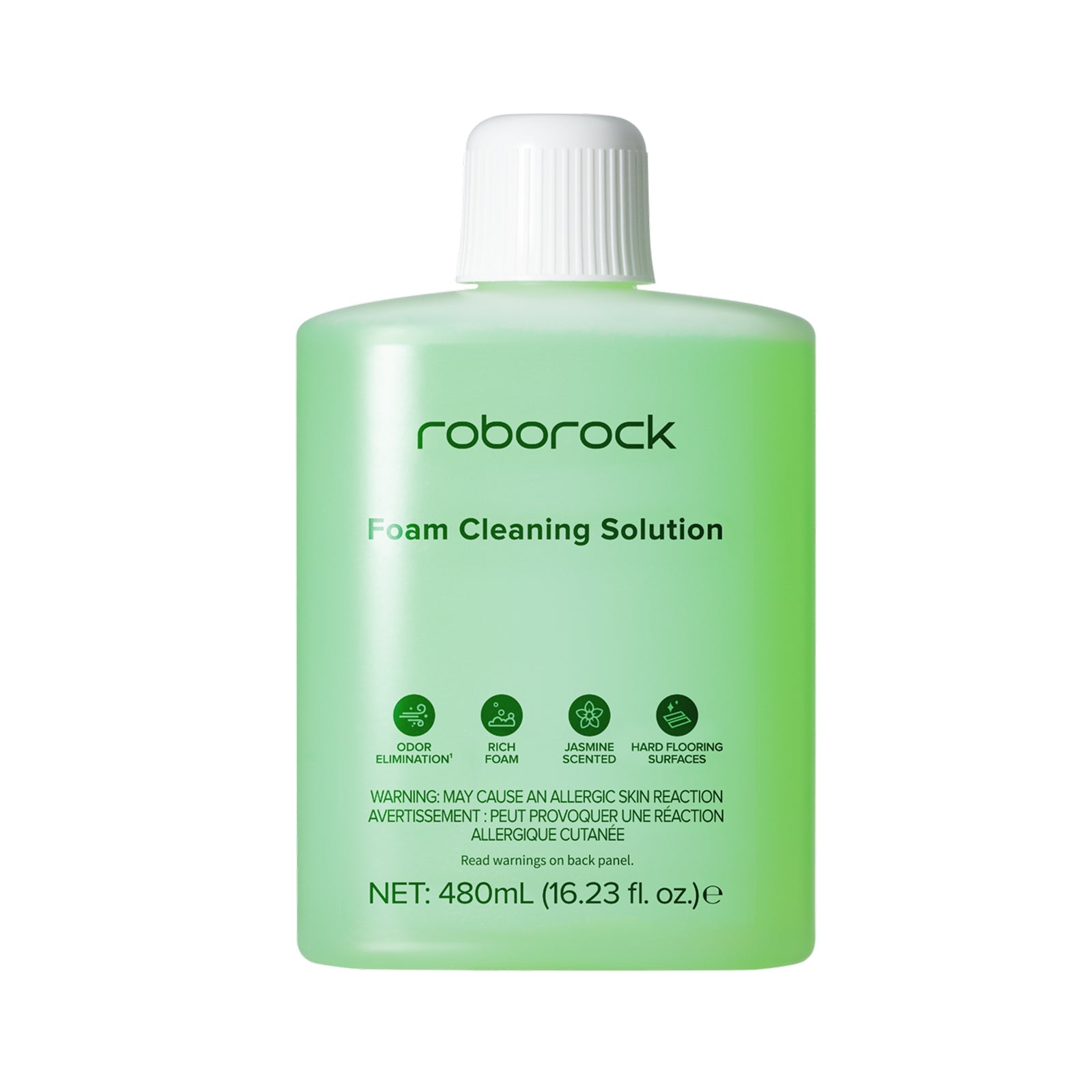 Solución de limpieza en espuma 480 ml – compatible con aspiradora en seco y húmedo Roborock F25 ACE Pro, fórmula de bajo residuo