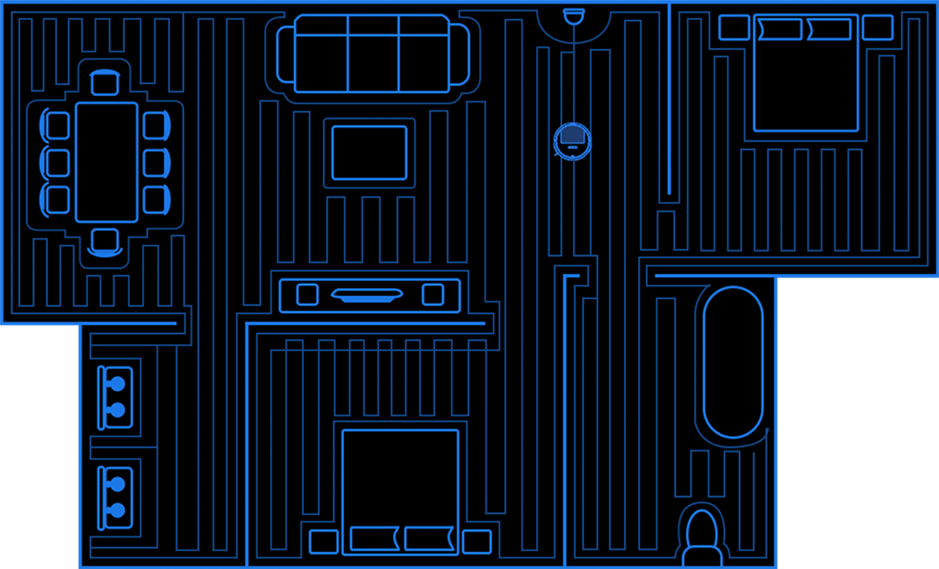 Los mapas internos contribuyen a crear rutas más eficientes para Roborock E5