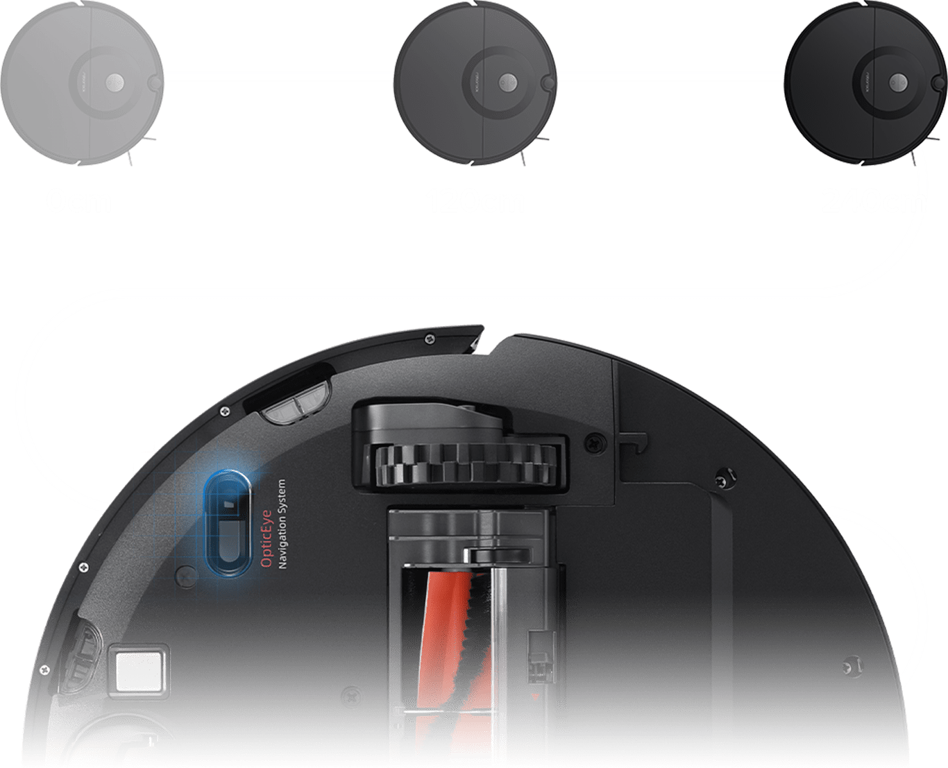 Sistemas de rastreo de movimientos y parachoques de Roborock E5